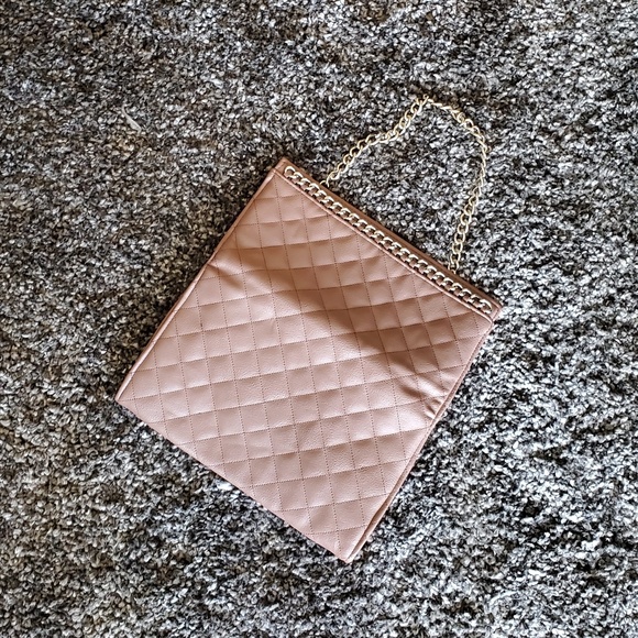 Mauve-Taupe Quilted Clutch - Picture 3 of 4